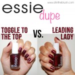 Dupe: Essie Leading Lady vs. Essie Toggle To The Top
