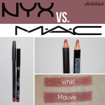 Dupe: MAC Whirl Lipliner vs. NYX Mauve Lipliner