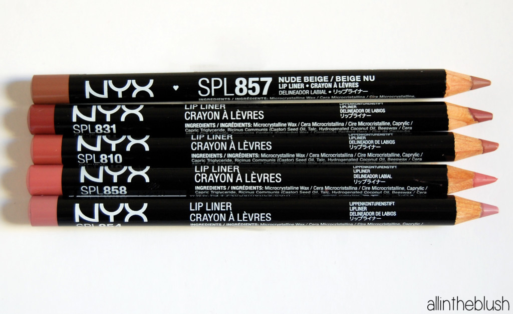 NYX Slim Lip Pencils Review & Swatches All In The Blush