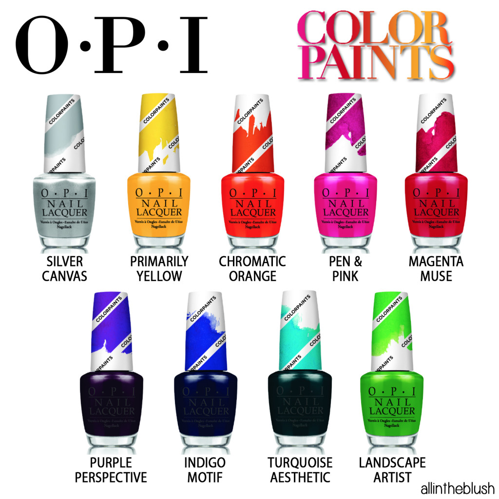 OPI Color Paints Collection Review & Swatches All In The Blush