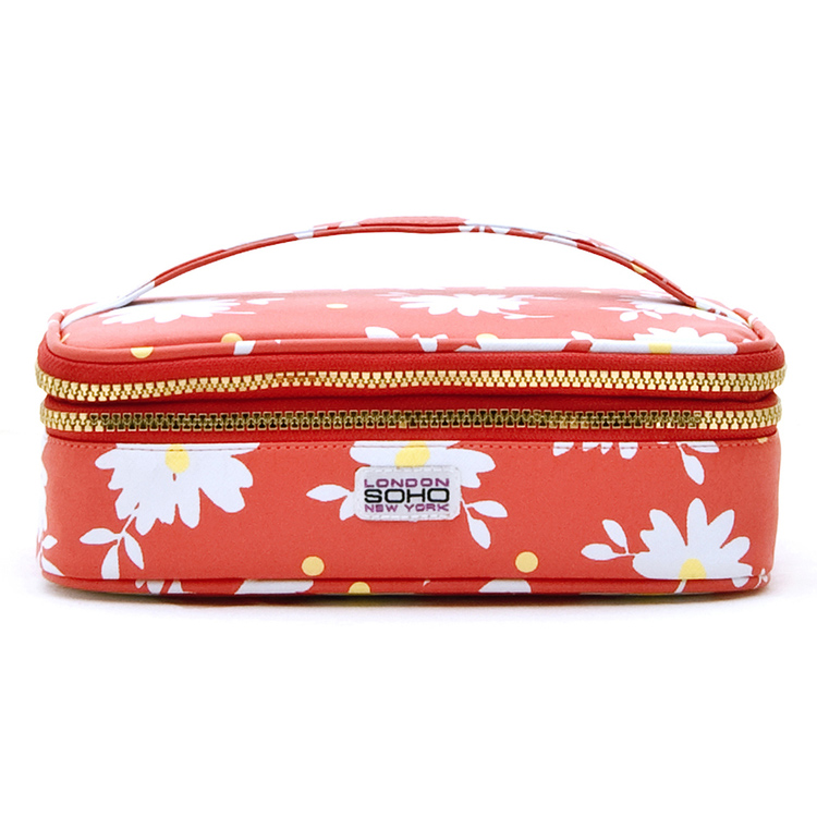 London Soho Summertime Radness Double Zip Cosmetic Box