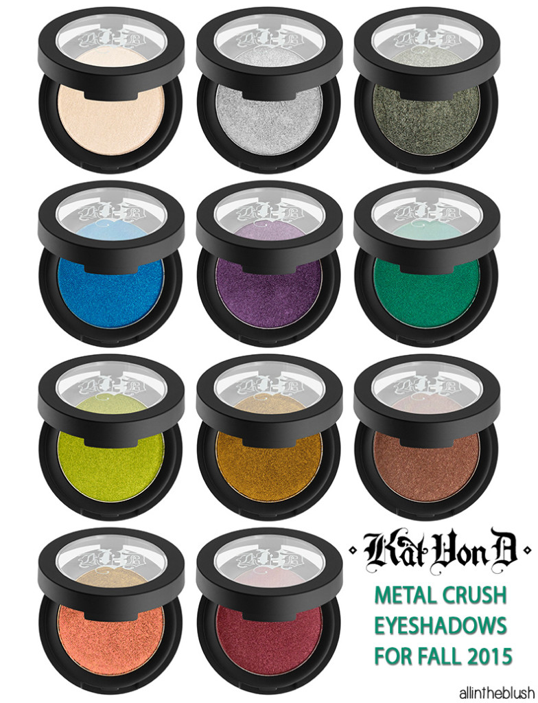 Kat Von D Metal Crush Eyeshadows for Fall 2015