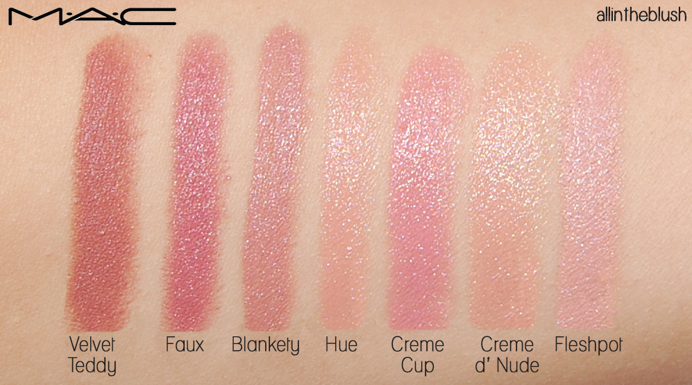 Mac Nude Lipstick Swatches Review All In The Blush