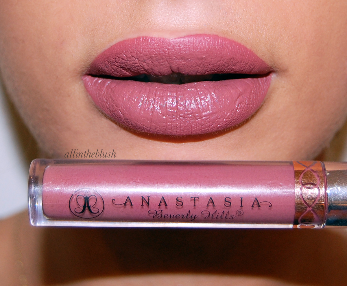 Anastasia Beverly Hills Liquid Lipstick in Dusty Rose – Review & Swatches