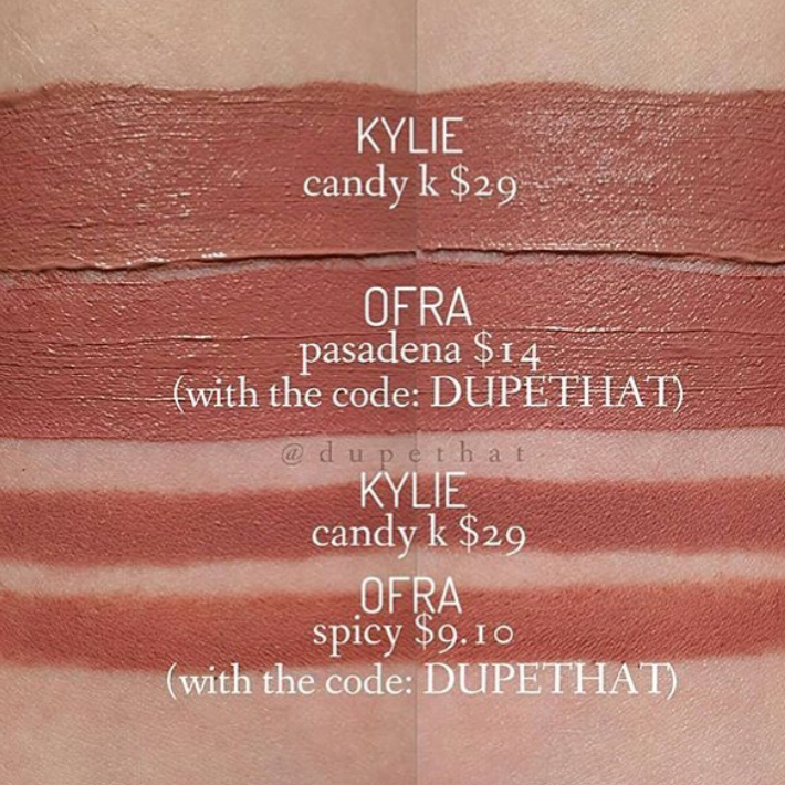 Candy K and Pasadena Swatches