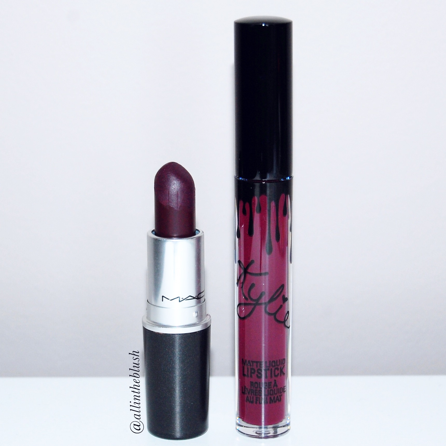 Dupe: Kylie Cosmetics Kourt K Lipkit VS. MAC Instigator