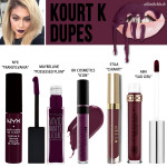 Kylie Cosmetics Kourt K Lipkit Dupes