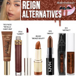 Kylie Cosmetics Reign Metallic Liquid Lipstick Dupes