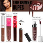 Kylie Jenner True Brown K Lipkit Dupes