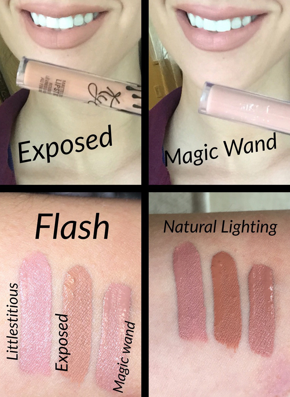 Colourpop Magic Wand and Kylie Exposed Lipstick Dupe