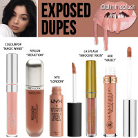 Kylie Cosmetics Exposed Liquid Lipstick Dupes » All In The Blush