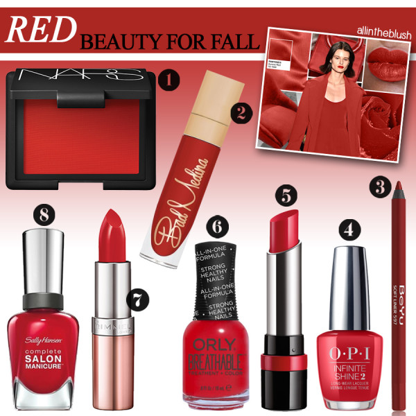 Red Beauty Products for Fall 2016 - All In The Blush