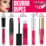 Kylie Cosmetics Okurrr Liquid Lipstick Dupes (Koko Kollection)