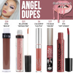 Kylie Cosmetics Angel Lipstick Dupes