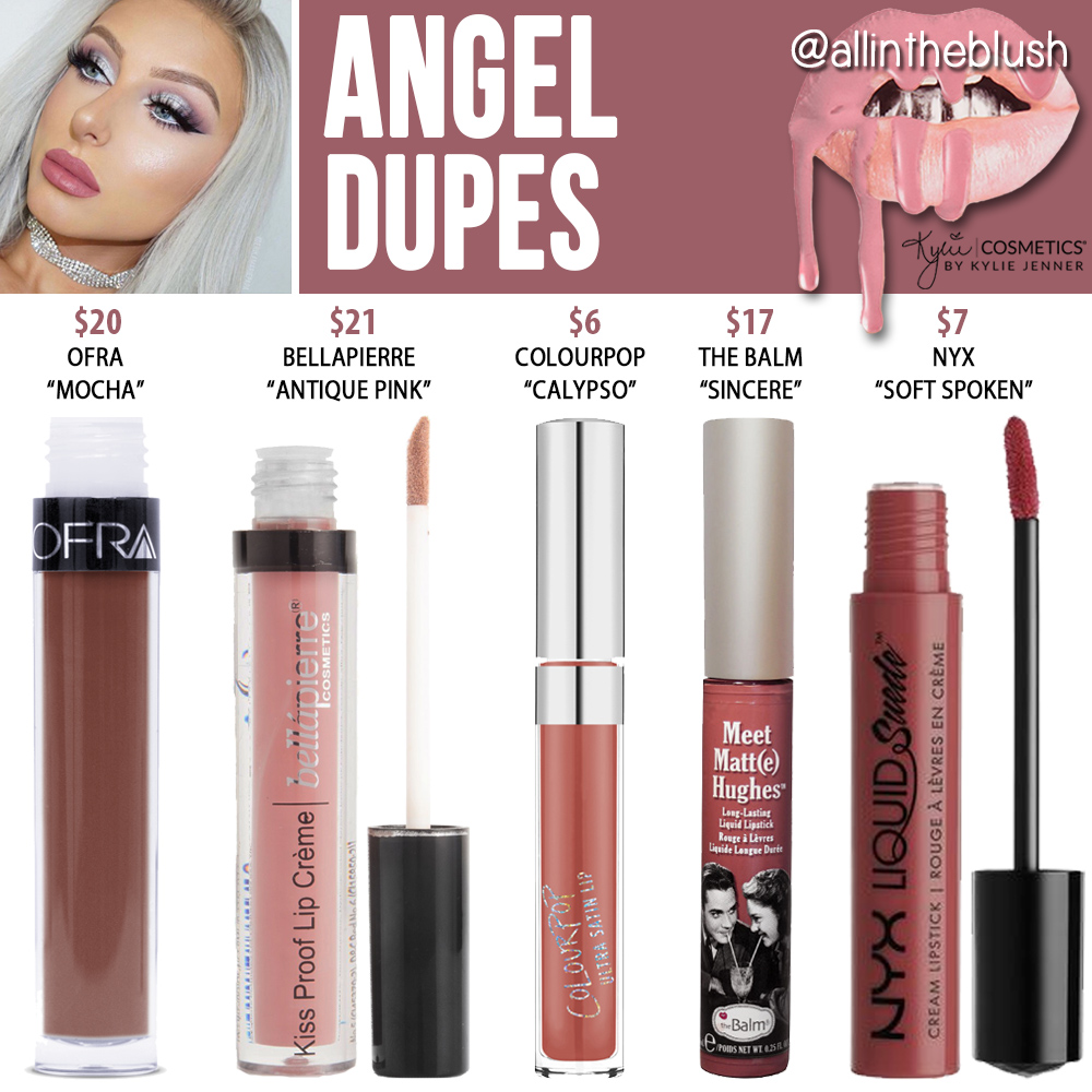 Kylie Cosmetics Angel Lipstick Dupes [Holiday Collection]