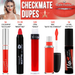 Jeffree Star Checkmate Velour Liquid Lipstick Dupes