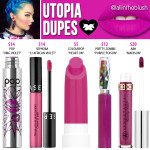 Lime Crime Utopia Dupes