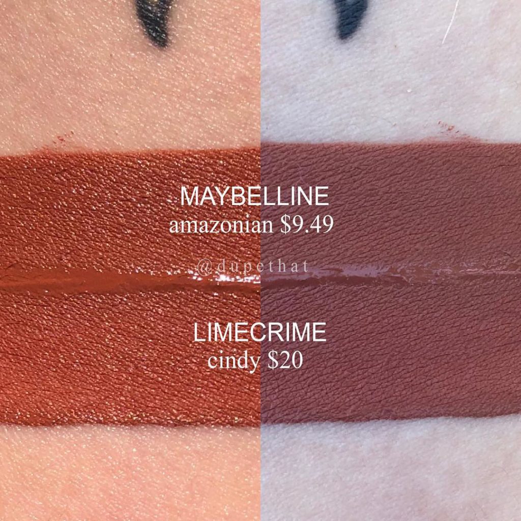 Lime Crime Cindy Velvetine Dupes