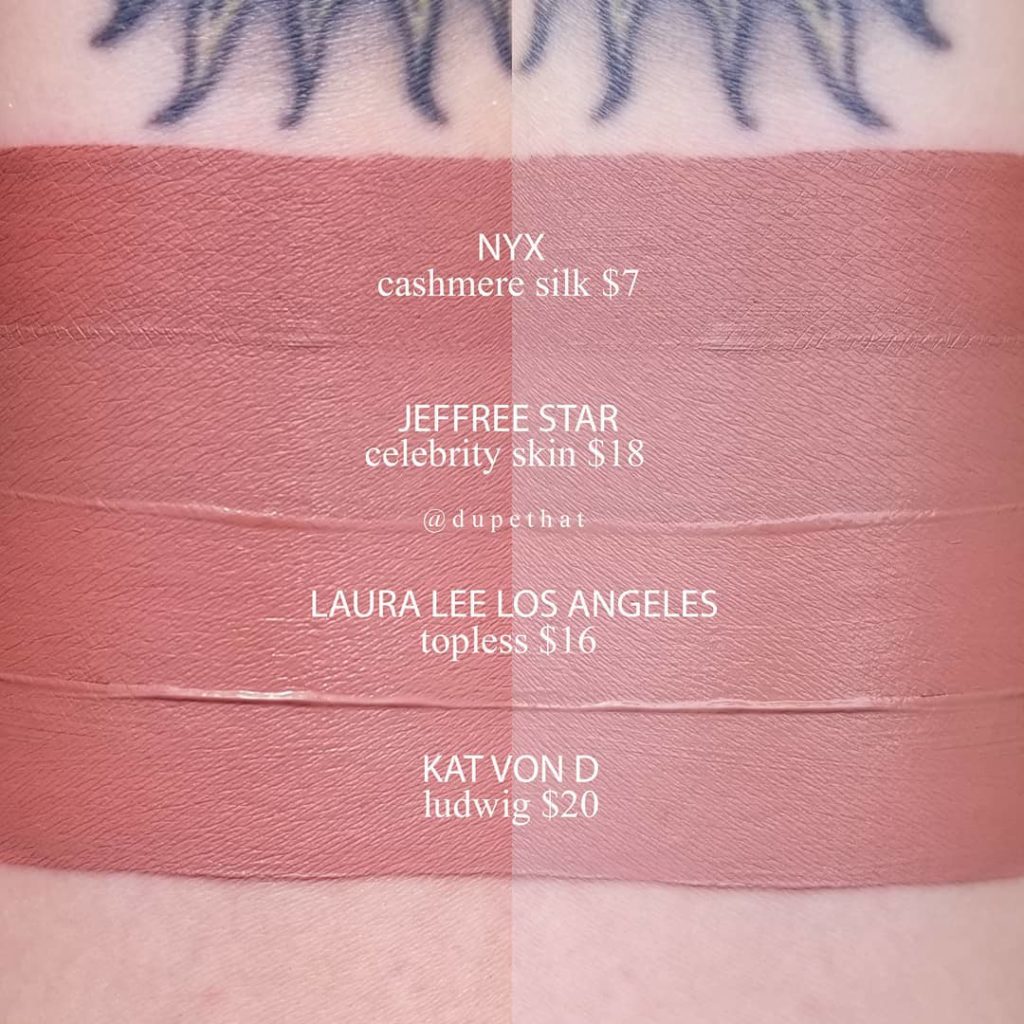 Kat Von D Ludwig Everlasting Liquid Lipstick Dupes