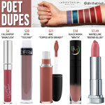 Anastasia Beverly Hills Poet Liquid Lipstick Dupes