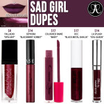 Anastasia Beverly Hills Sad Girl Liquid Lipstick Dupes