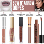 Kat Von D Bow N’ Arrow Everlasting Liquid Lipstick Dupes