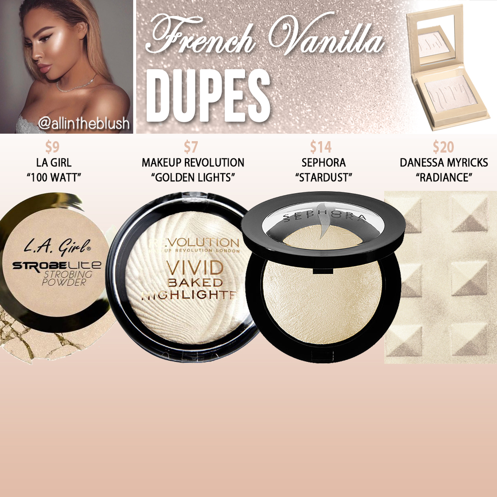 Kylie Cosmetics French Vanilla Kylighter Dupes
