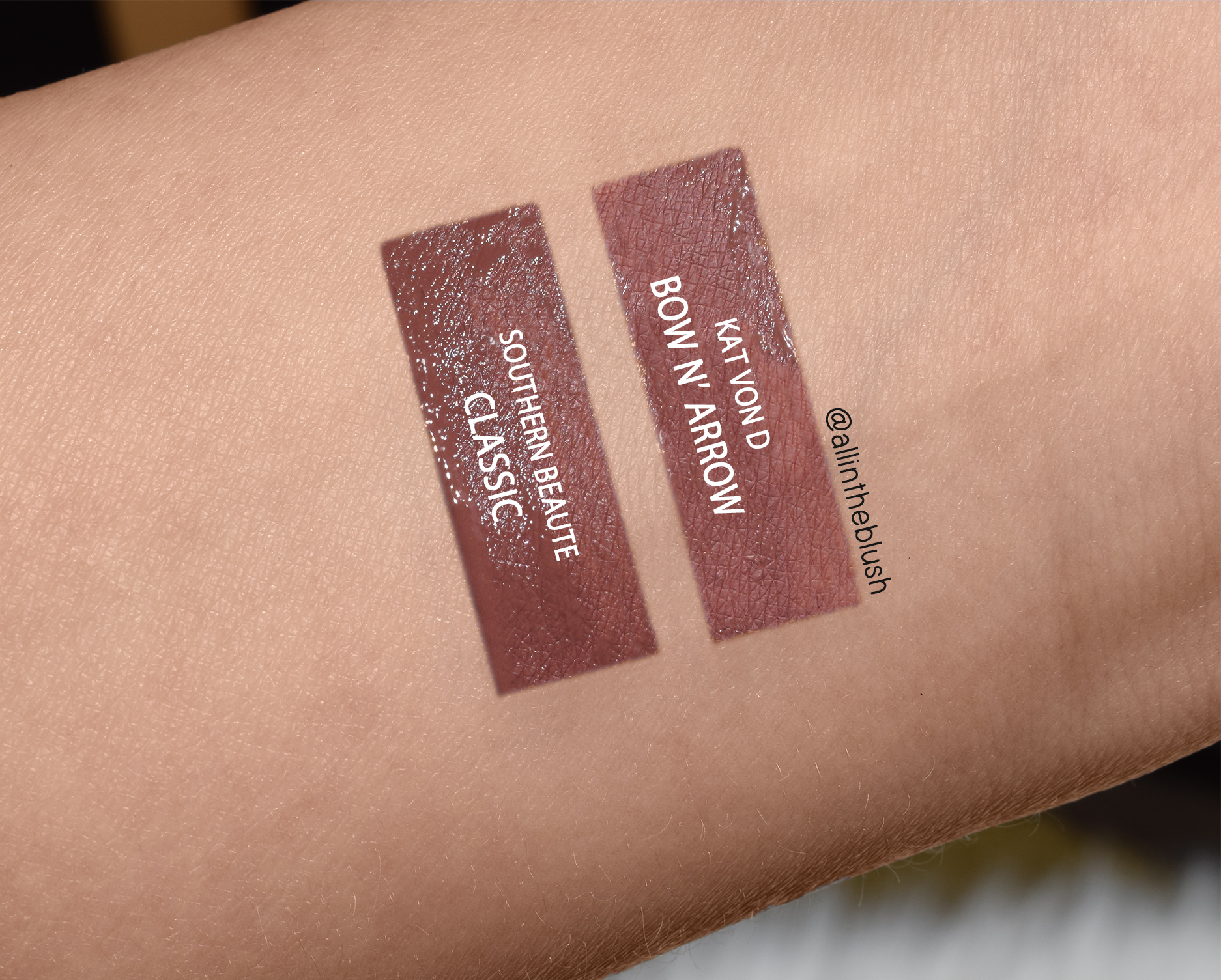 Kat Von D Bow N' Arrow Everlasting Liquid Lipstick Dupes