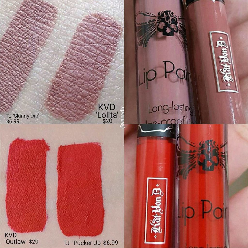 Kat Von D Outlaw Everlasting Liquid Lipstick Dupes