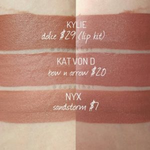 Kat Von D Bow N' Arrow Everlasting Liquid Lipstick Dupes