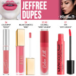 Kat Von D Jeffree Everlasting Liquid Lipstick Dupes