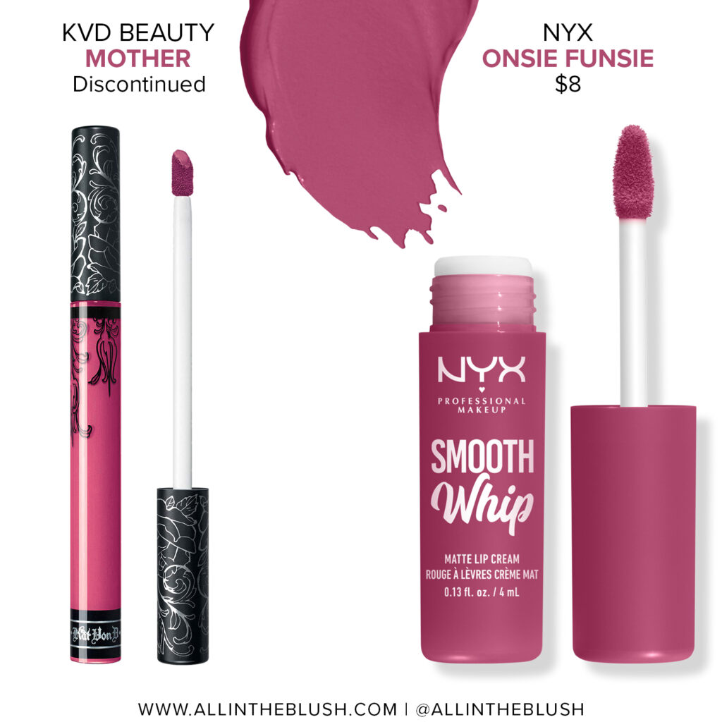 Kat Von D Mother Everlasting Liquid Lipstick Dupes