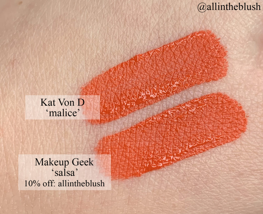 Kat Von D Malice Everlasting Liquid Lipstick Dupes