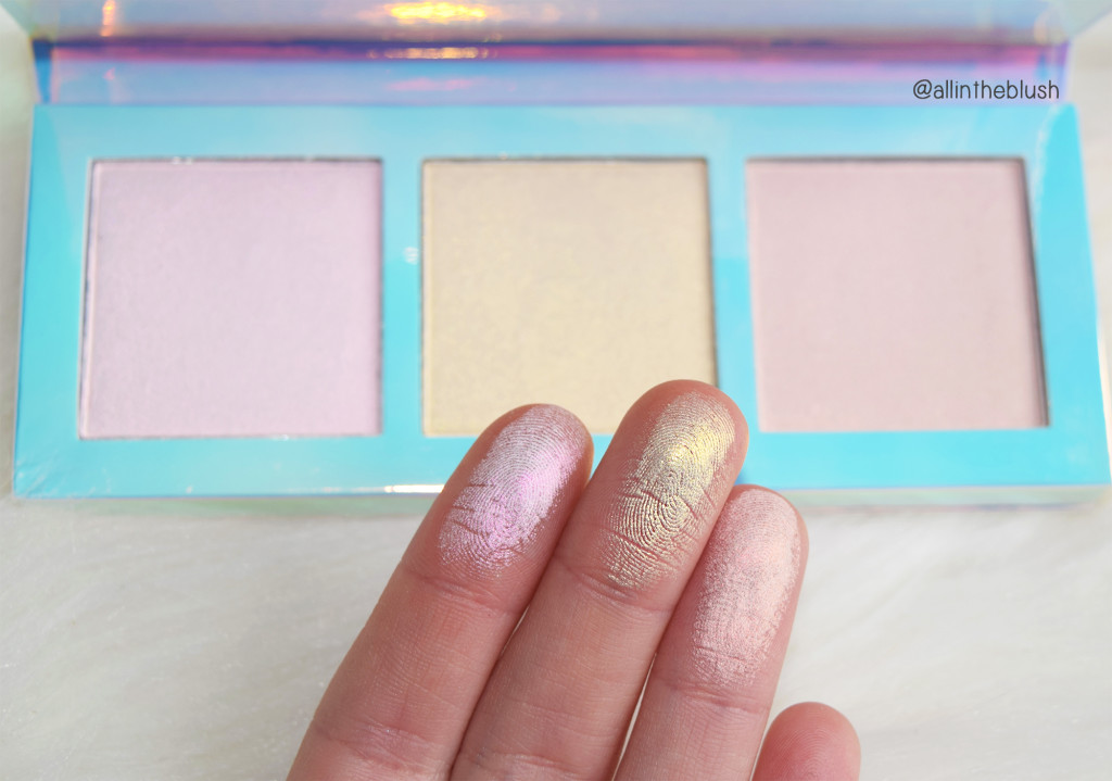 Lime Crime Hi-Lite Opal Highlighter Palette Swatches