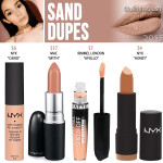 Dose of Colors Sand Liquid Lipstick Dupes