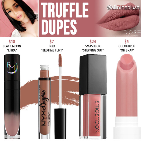 Dose of Colors Truffle Liquid Lipstick Dupes All In The Blush