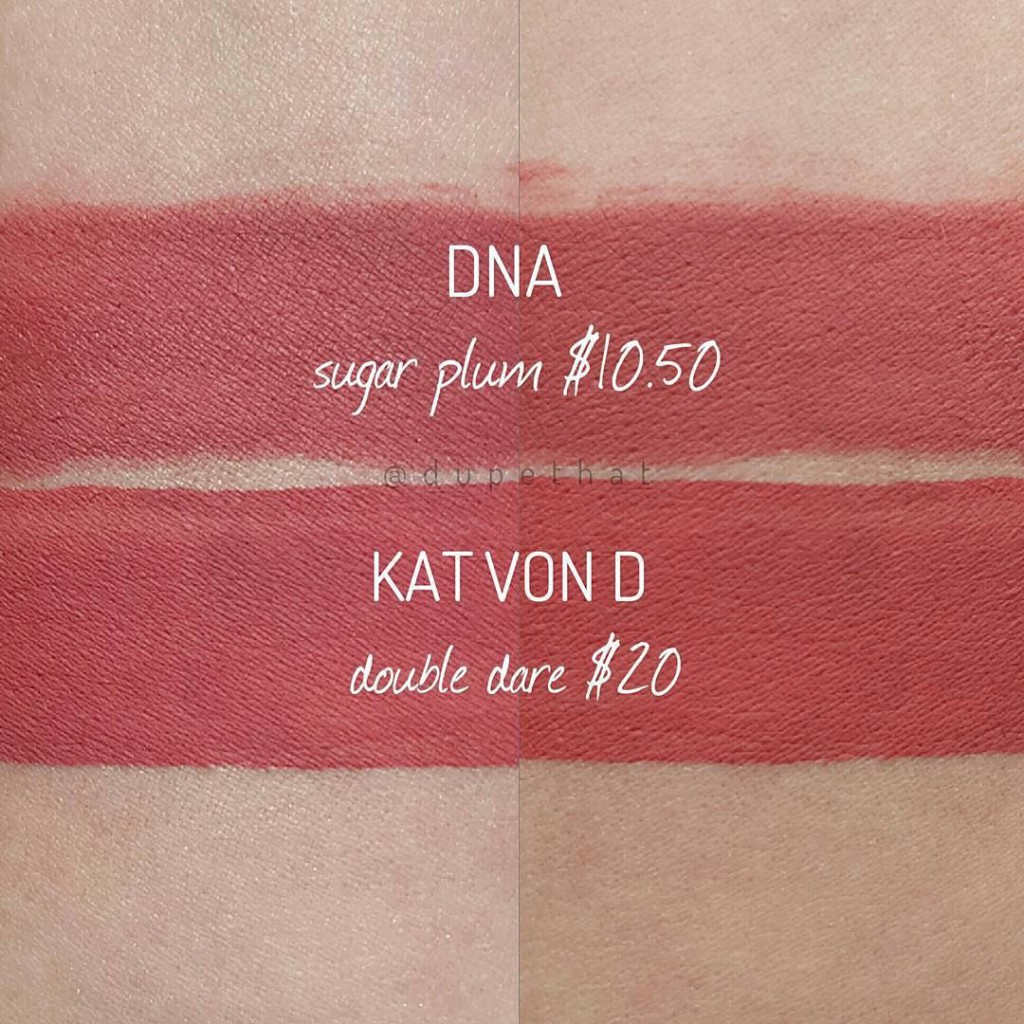Kat Von D Double Dare Everlasting Liquid Lipstick Dupes