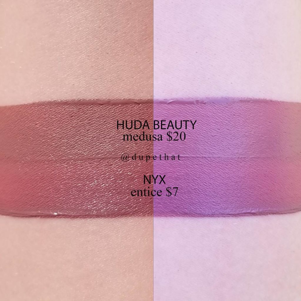 Huda Beauty Medusa Liquid Matte Lipstick Dupes