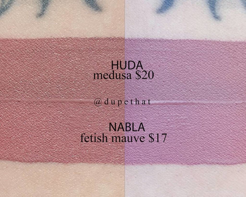 Huda Beauty Medusa Liquid Matte Lipstick Dupes