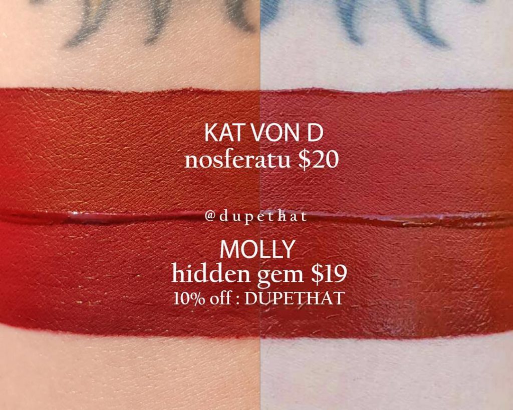 Kat Von D Nahz Fur Atoo Everlasting Liquid Lipstick Dupes