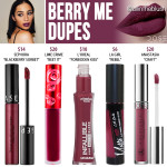 Dose of Colors Berry Me Liquid Lipstick Dupes