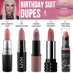 Jeffree Star Birthday Suit Lip Ammunition Dupes [Summer 2017]