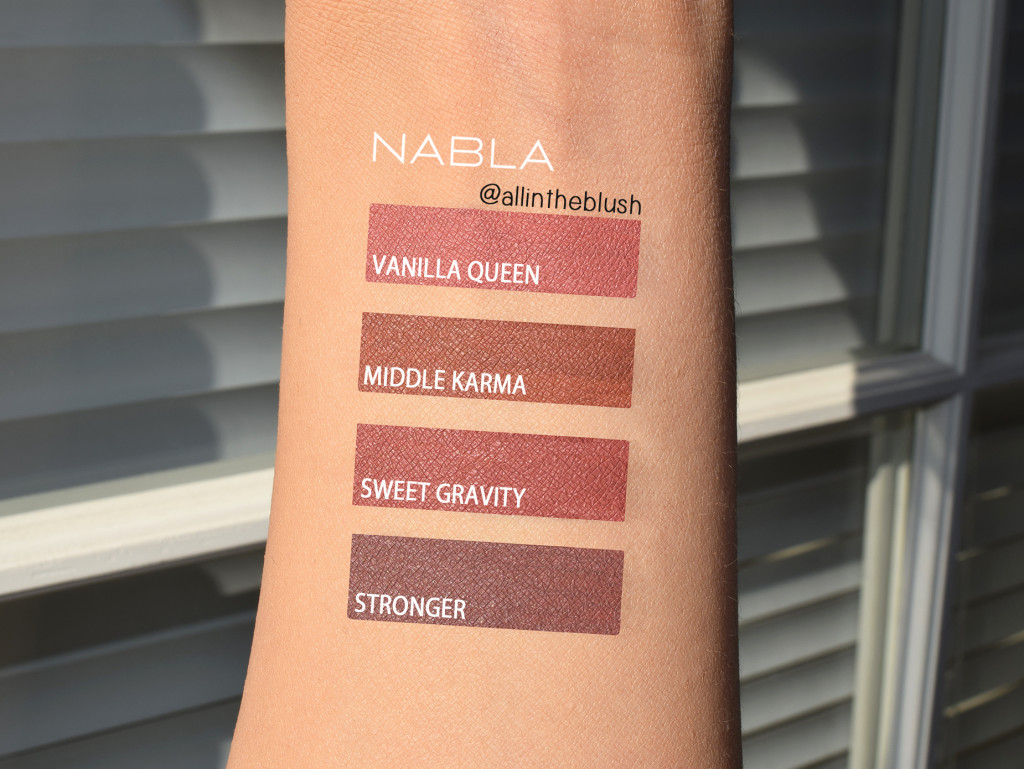 Nabla Cosmetics Dreamy Liquid Lipstick Swatches
