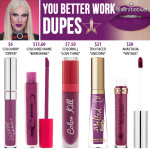 Jeffree Star You Better Work Velour Liquid Lipstick Prediction Dupes