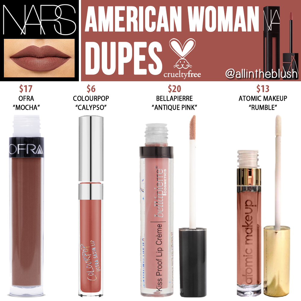 NARS American Woman Powermatte Lip Pigment Dupes