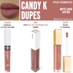 Kylie Cosmetics Candy K Liquid Lipstick Dupes