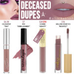 Jeffree Star Deceased Velour Liquid Lipstick Dupes
