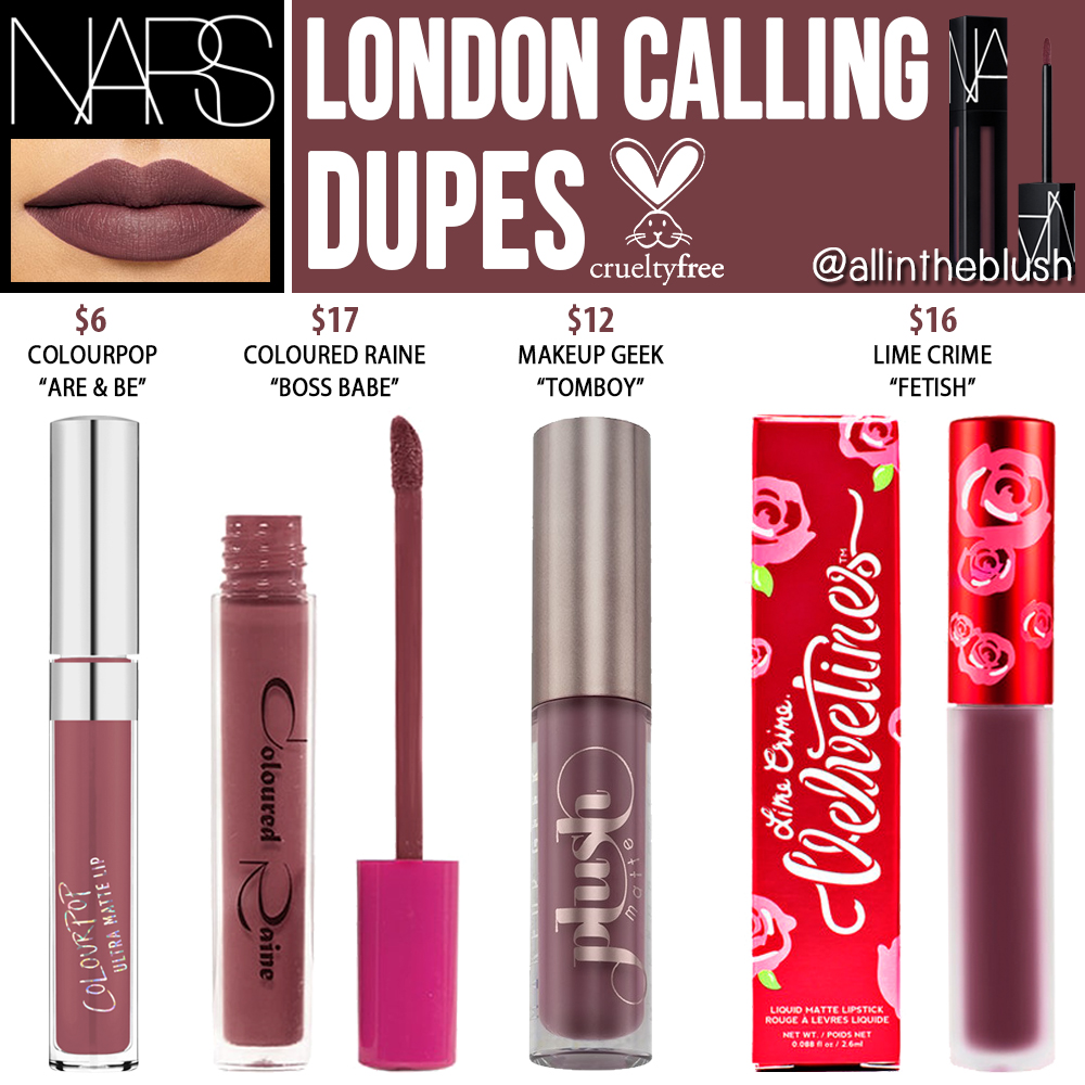 NARS London Calling Powermatte Lip Pigment Dupes