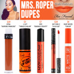 Too Faced Mrs. Roper Melted Matte Liquid Lipstick Dupes