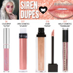 Lime Crime Siren Velvetine Liquid Lipstick Dupes